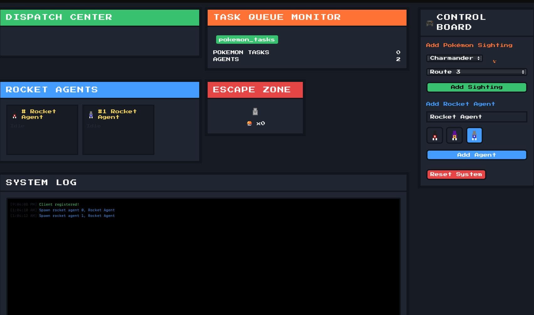 Pokemon Distributed Capture System and Real-time Dashboard